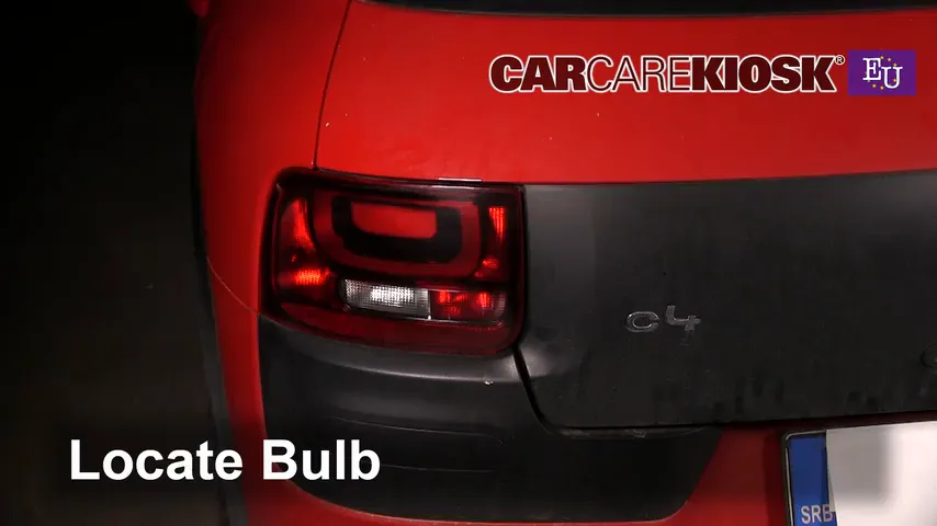 2015 Citroen C4 Cactus Feal 1.2L 3 Cyl. Turbo Lights Reverse Light (replace bulb)